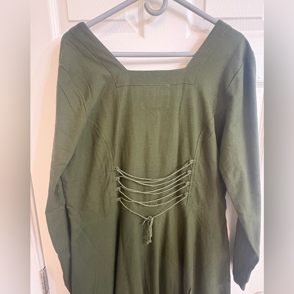 Green Celtic Folk Corset Dress nwt - Picture 8 of 10